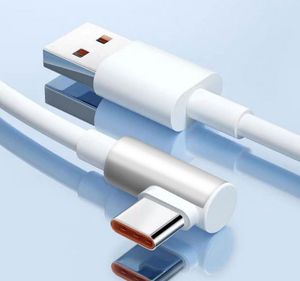 Golden Mark Super Fast <b>Charging</b> 6A <b>Type</b>-<b>C</b> Data <b>Cable</b> 120W Turbo Charge for Xiaomi Phone Tablet 90 Degree <b>Type</b> <b>C</b> Cord - Product Image 6
