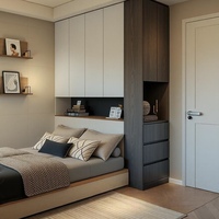 Meubles Intégrés Multifonctionnels pour Chambre d'Enfant et d'Adolescent : Armoire Tatami, Lit et Bureau Personnalisés pour Toute la Maison