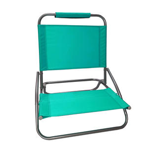 بيع بالجملة كرسي شاطئ خفيف الوزن مخصص قابل للنقل للتخييم في الهواء الطلق كرسي شاطئ معدني قابل للطي منخفض الظهر - Product Image 6