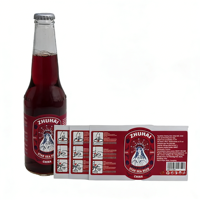 Étiquettes personnalisées pour vin rouge, impression sur mesure, autocollantes, imperméables, logo en feuille d'or à chaud, abordables, étiquettes pour vin