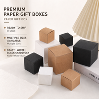 Emballage cadeau de luxe pour cosmétiques et bijoux, tiroir coulissant rigide multi-matériaux (papier kraft/carton/PVC), gaufrage UV, sans marque