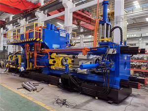 Machine d'extrusion d'aluminium d'<span class=keywords><strong>occasion</strong></span> comprenant une <span class=keywords><strong>presse</strong></span> avec extracteur Four à billettes avec table de refroidissement et ligne d'extrusion pour four à filière - Product Image 2