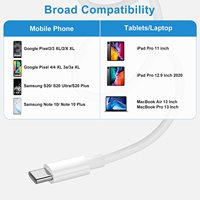 Câble USB 2020/type-c pour recharge rapide et 1m/3 pieds, cordon de chargeur usb-c vers usb-c, meilleure vente 2.0