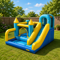 Structure gonflable pour enfants avec toboggan intégré, aire de jeux gonflable pour enfants