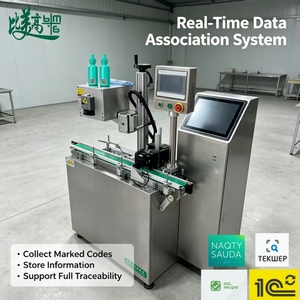 Línea de Producción de Servos, Máquina de Marcado Láser UV, Botellas de Plástico, Anti-Falsificación, Código QR Trazable, Lectura de Identificación del Producto, Detección - Product Image 1