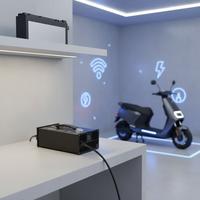 Chargeur de batterie au lithium certifié CE C1500 KC 84V 15A 1260W avec écran OLED et charge rapide QC40 pour moto électrique et VTT