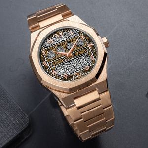 2025ホットトレンドカスタムイスラムイスラム教徒アラビア手首クォーツ時計男性 - Product Image 4