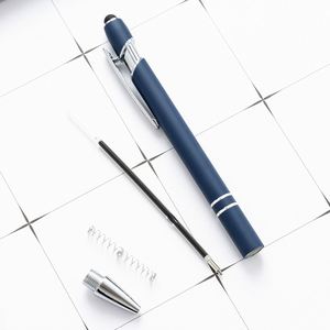 Promotional Soft Touch Screen <b>Pen</b> 2 in 1 With Custom Logo Metal Ballpoint <b>Pens</b> - Product Image 4