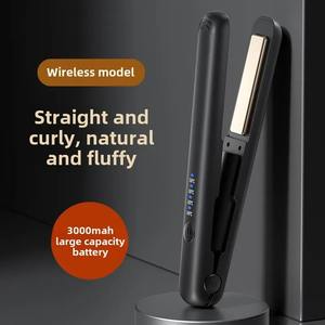 Plancha y Rizador de Pelo Eléctrico Inalámbrico 2 en 1, Plancha de Cerámica Profesional para Alisar el Cabello - Product Image 4