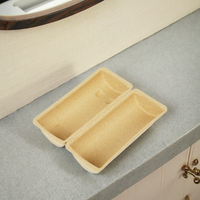 Verres à pulpe moulés en pulpe marron pressée à sec écologique personnalisés boîte d'emballage cadeau boîtes en papier biodégradables à fermeture magnétique