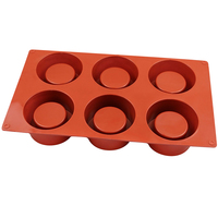Moule en silicone 6 cavités concave-convexe pour gâteaux mousse DIY, moule à gâteau, moule à savon et bougie - Stock usine 1039
