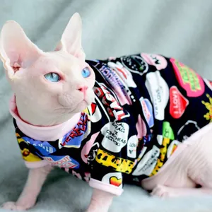สฟิงซ์แมว,เสื้อผ้าสัตว์เลี้ยงที่ไม่มีขนบางและระบายอากาศได้สำหรับฤดูร้อน