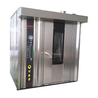 Nuevo Horno Rotatorio de Aire Caliente Digital Portátil de 16/32/64 Bandejas - Eléctrico/a Gas, Equipo de Panadería Comercial de Acero Inoxidable
