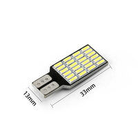 RCJ lumières LED T10 4014 24SMD Canbus lumières LED lampes de plaque d'immatriculation de porte de voiture lampes intérieures LED Auto