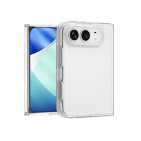 Coque de téléphone transparente en TPU magnétique pour iPhone Duo Air 13 14 15 16 17 18 Pro Max, coque arrière transparente en TPU PC antichoc