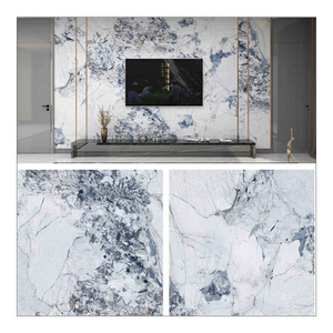 Modern Style Imitation Marble Texture Flexible Wall Panel UV Protection Coating PVC Plastic Marble <b>Sheet</b> - Product Image 2