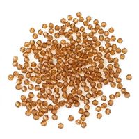 Hellgeräucherte Topas 4mm Facettierte Umweltfreundliche Langlebige Diamant-Doppelspitzen Lose Perlen für Schmuckherstellung Stickerei DIY Handwerk