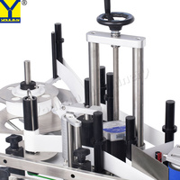 Machine d'étiquetage semi-automatique MT-130 pour bouteilles rondes, petits pots, contenants en verre et PET, électrique, de table, avec contrôle PLC
