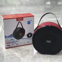 Haut-parleur Bluetooth P23 en cuir véritable, portable, BT5.1, boîte audio, prend en charge la lecture de clé USB, entrée AUX, boîte à musique en cadeau