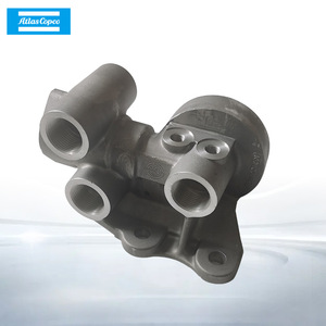 Base de filtro de aceite Atlas Copco de acero fundido para compresores de tornillo y pistón - Product Image 1