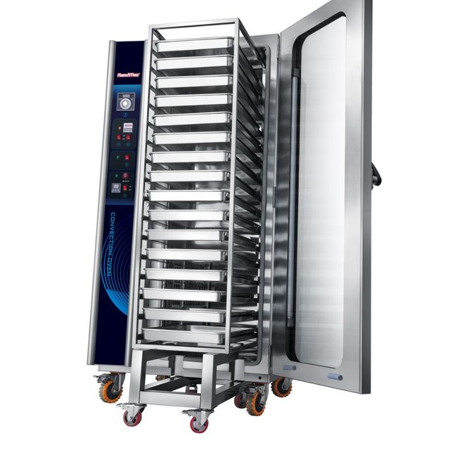 5 8 12 16 Pan Commercial Industrial Removable Steam Rapid Baking Hot Air Convection Oven With Timer