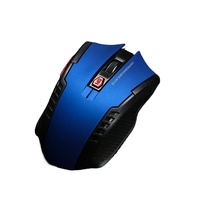 Mouse Gaming Optik Mini Tahan Air 6-Tombol 2.4GHz untuk Laptop, DPI Tinggi, Gaya 3D, Antarmuka USB Nirkabel, Ergonomis, Ready Stock