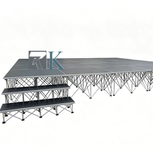 เวทีอลูมิเนียมพร้อมพื้นไม้อัดกันลื่นสำหรับงานคอนเสิร์ตในร่มและกลางแจ้ง - Product Image 1