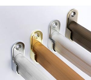 Zinc Alloy Oval Hanging Rods Wardrobe Storage Wall Mount Detachable Design Flange Seats Household Furniture Hardware GQK L0952 - Product Image 6