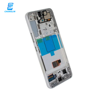 Écran LCD de remplacement AMOLED d'origine pour Samsung S22 avec cadre, écran de téléphone portable Galaxy S22 Pantalla
