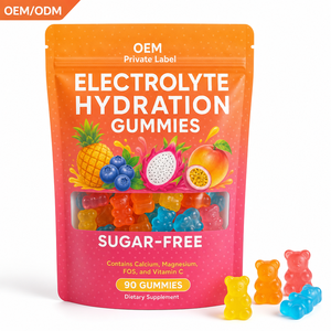Gomitas Electrolíticas <span class=keywords><strong>para</strong></span> Hidratación <span class=keywords><strong>y</strong></span> Energía <span class=keywords><strong>para</strong></span> Adultos, Proporcionan Energía, Mejoran la Inmunidad, Forma Personalizada, 90 Unidades, OEM/ODM, HALAL - Product Image 1