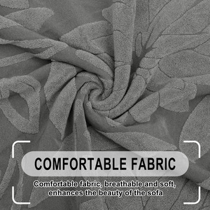 <span class=keywords><strong>Housse</strong></span> de canapé moderne tout-en-un en jacquard solide, 94 % élastique, épaisse, antidérapante et protectrice - Product Image 3