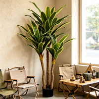 Großhandel Künstliche Blumenarrangements Künstliche Drachenpflanze für Innenräume Plastik-Kunstbäume für Hochzeit Weihnachten Ostern Party Event Dekoration