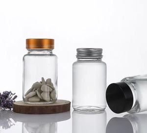 Botella de Vidrio Esmerilado de 100 ml para Productos de Cuidado de la Salud, Botella Farmacéutica para Vitaminas y Píldoras con Tapa de Aluminio - Product Image 5