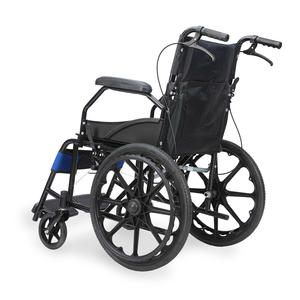Fabricante Best-Seller Silla de ruedas manual portátil Silla de ruedas plegable Silla de ruedas de acero ligera para discapacitados - Product Image 4