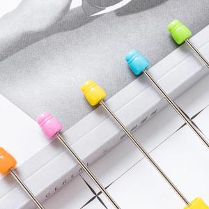 Colorful Plastic Bead Pens-Portable Silk Screen Printed Fun <b>Creative</b> Cute Ballpoint Pens for Students and Promotional <b>Gifts</b> - Product Image 2