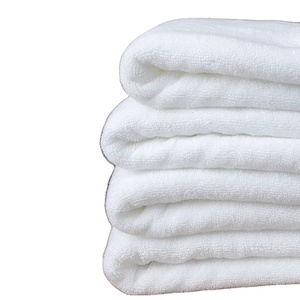 Vente en gros hospitalité personnalisé blanc 100% coton peigné pur coton hôtel serviette de bain - Product Image 1