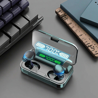 Écouteurs sans Fil F9 TWS 5C Intra-auriculaires avec Affichage LED Numérique, Fonction Power Bank
