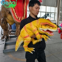 Marionnette de dinosaure réaliste pour fête sur le thème des dinosaures, petit dinosaure animatronique, simulation de dinosaure bébé