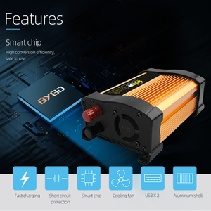 <span class=keywords><strong>Convertisseur</strong></span> de courant 300W à onde sinusoïdale modifiée 50Hz, double sortie, pour voiture/maison, de 12V CC à 220V CA - Product Image 2