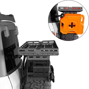 Panier de toit en aluminium de haute qualité pour pneu de secours, modèle 6021, pour Wrangler JK JL TJ YJ, Ford <span class=keywords><strong>Mustang</strong></span>, Caravans, Reynol - Product Image 3