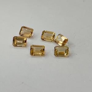 หินอัญมณีคุณภาพสูงสีบุษราคัมสีเขียวมรกตเจียระไนทรงแปดเหลี่ยมอัญมณีบุษราคัม - Product Image 4