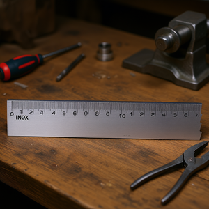 Regla de acero inoxidable Ttake de 30 cm, herramienta de medición de precisión para uso en talleres y escuelas - Product Image 3