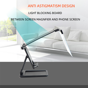 Có Thể Tháo Rời Điện Thoại Chủ Màn Hình Kính Lúp 12 Inch L20 Lười Biếng Đứng Màn Hình Khuếch Đại Có Thể Gập Lại Máy Tính Để Bàn Chống-Màn Hình Màu Xanh Kính Lúp - Product Image 2