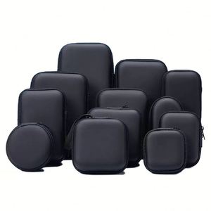 Étui de transport EVA étanche personnalisé en usine avec fermeture éclair, sac de rangement rigide pour appareils électroniques avec mousse de protection - Product Image 1