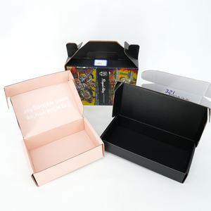 Boîtes en carton ondulé pour soins de la peau, vêtements et expédition de colis de Noël, avec poignée - Product Image 2