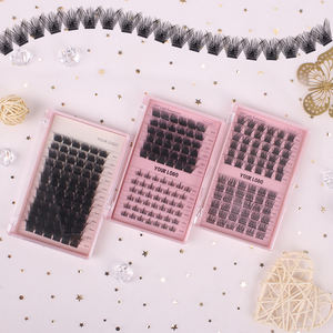 2024 personalizado <span class=keywords><strong>de</strong></span> alta calidad Wispy C D Curl DIY Lash Devil Segment Eye Lashes Cluster Tray - Product Image 4
