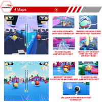 EGGS PARTY STEP DASH CE Machine de jeu d'arcade à monnayeur pour enfants, pour lieux de divertissement