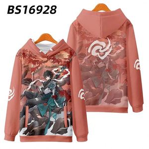 Sudadera con Capucha de Anime con Estampado Negro de Honkai: Star Rail Kafka Blade Dan Heng Jing Yuan para Hombres, Mujeres y Niños, Venta al Por Mayor - Product Image 5