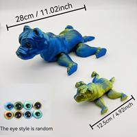 Vashine - Figuras de Perros Pit Bull Impresas en 3D, Divertidas Decoraciones para el Hogar, Juguetes Flexibles de Cristal, Modelos de Pit Bull de Plástico Impresos en 3D