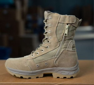 Botas de entrenamiento para hombre DFB0424 Stock 4 estaciones, anti-puñaladas, de cuero vacuno y gamuza. - Product Image 2